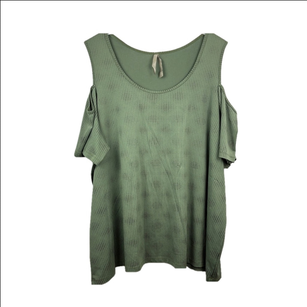 Penningtons Shape Fit Polka Dot Cold Shoulder Top